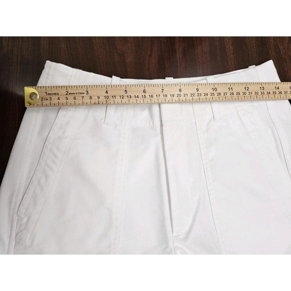 Athleta Womens Size 6 White Performance Pants Stretch Athletic Travel Casual - Picture 5 of 8